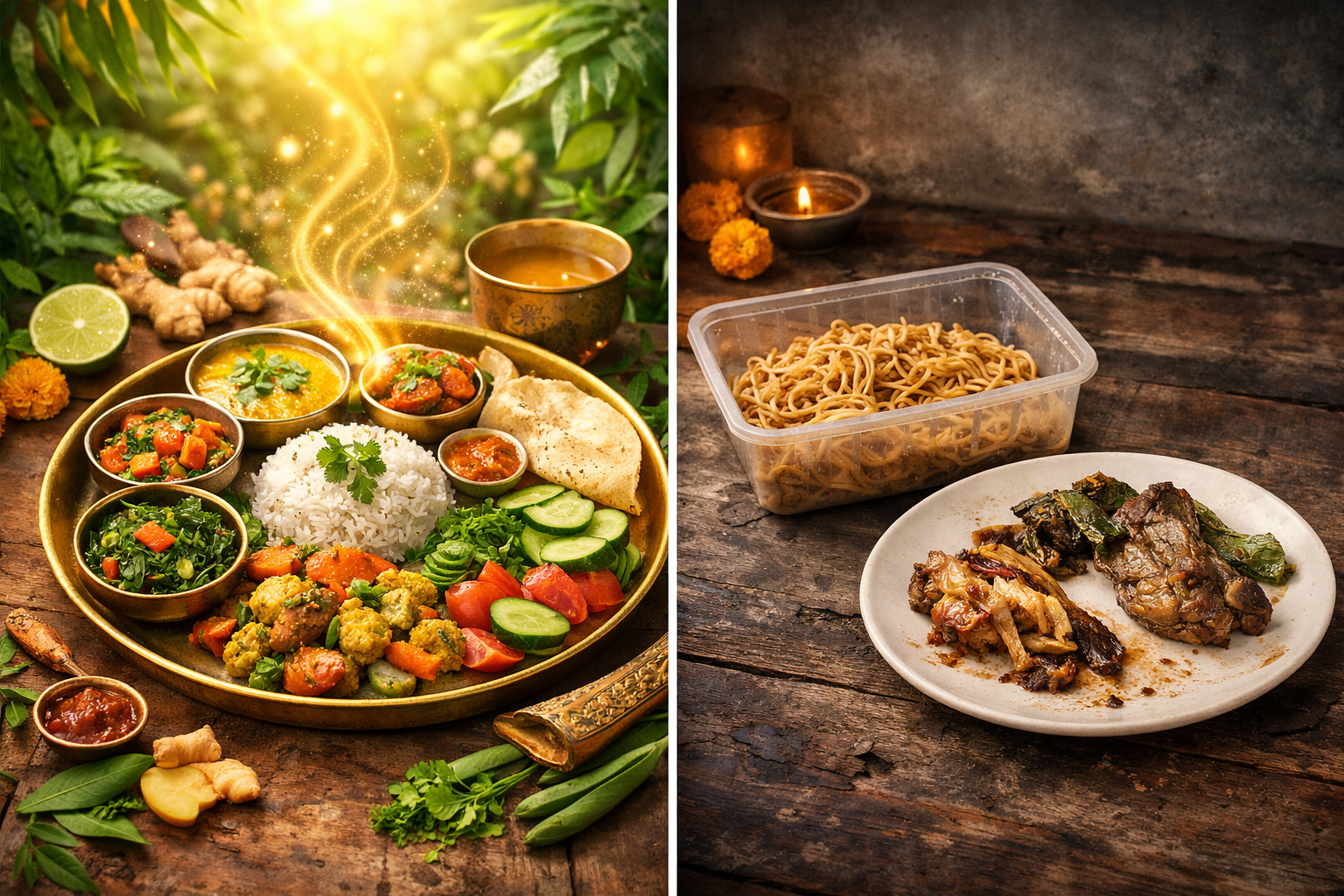 Proč v ajurvédě není místo pro zbytky (jídla)